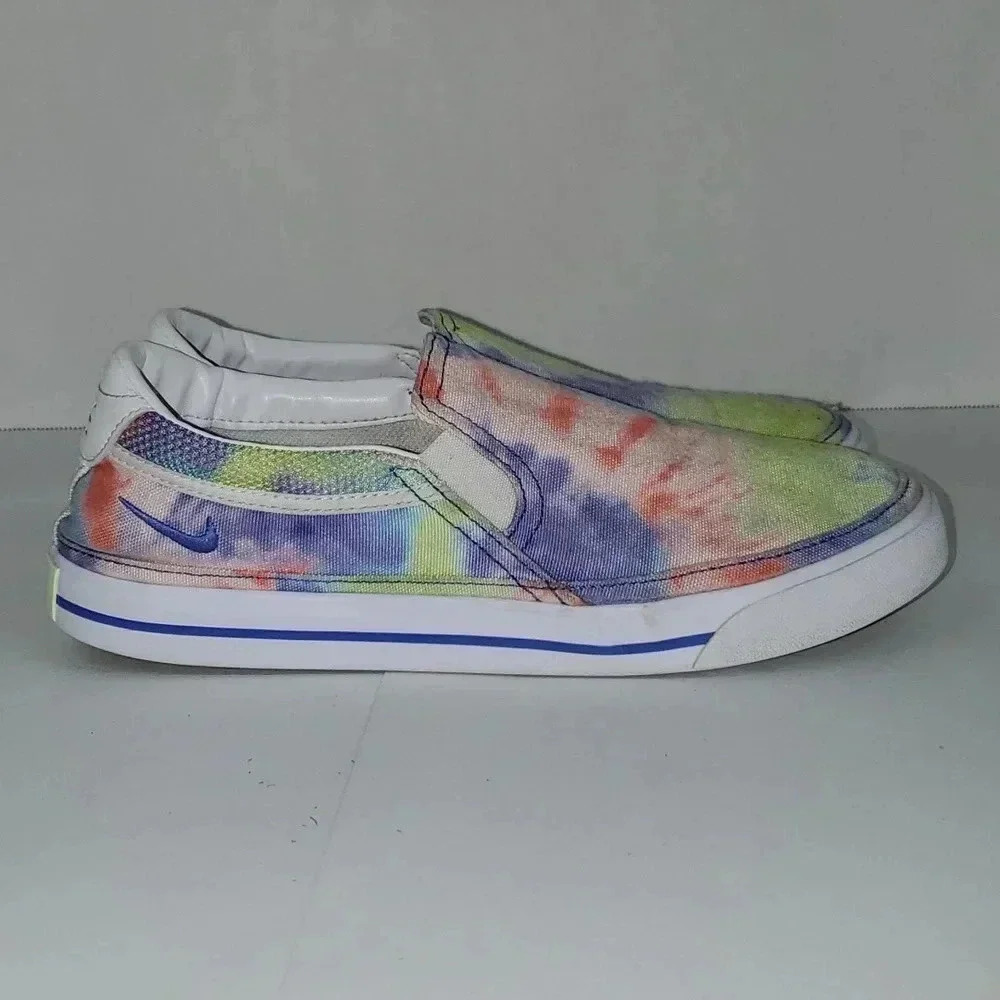 Nike Court Legacy Tie Dye Slip On Shoes Women's Size 8.5 - Picture 2 of 15